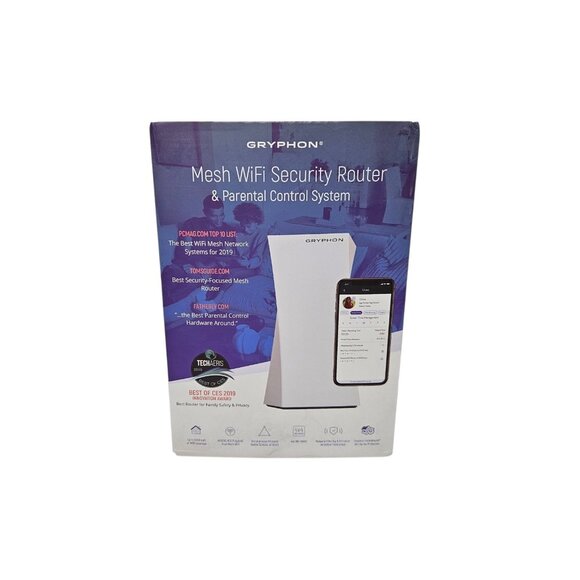 Gryphon Mesh WiFi Security Router & Parental Control System Tower New Open Box - Picture 1 of 12
